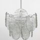 J.T. Kalmar Vienna Lustre Mid-Century in Glazed Glass, Austria, 1960s