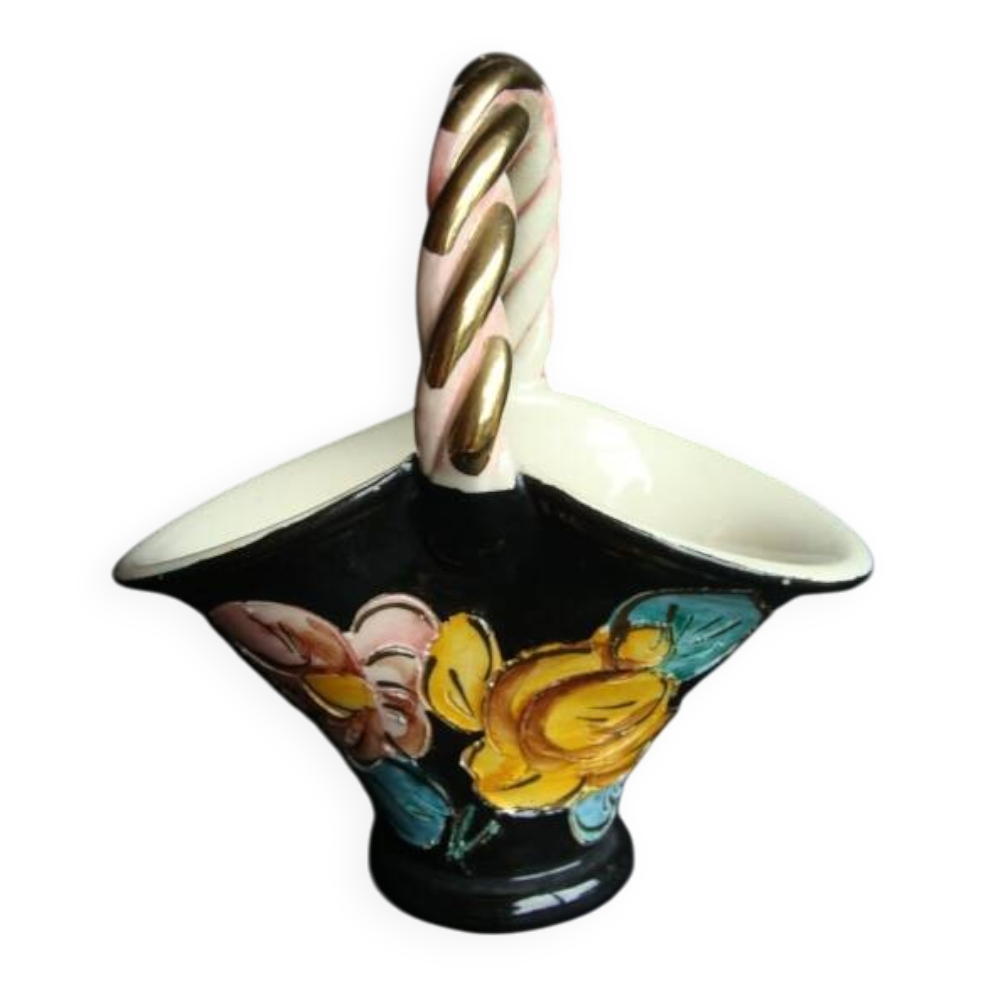 Vallauris ceramic basket