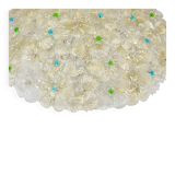 Barovier & Toso Grande Plafonnier Fleur en Verre de Murano Millefiori, Italie, Années 1960