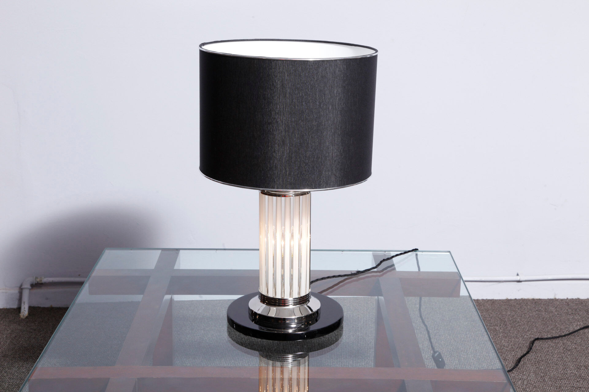 Set of 2 modernist art deco table lamps