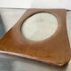 Cadre en bois dimensions 20 cm x 14,5 cm Verre convexe