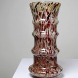 Speckled glass vase with aventurine and copper inclusions in the Art Deco Legras style