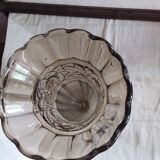 Vintage smoked glass vase