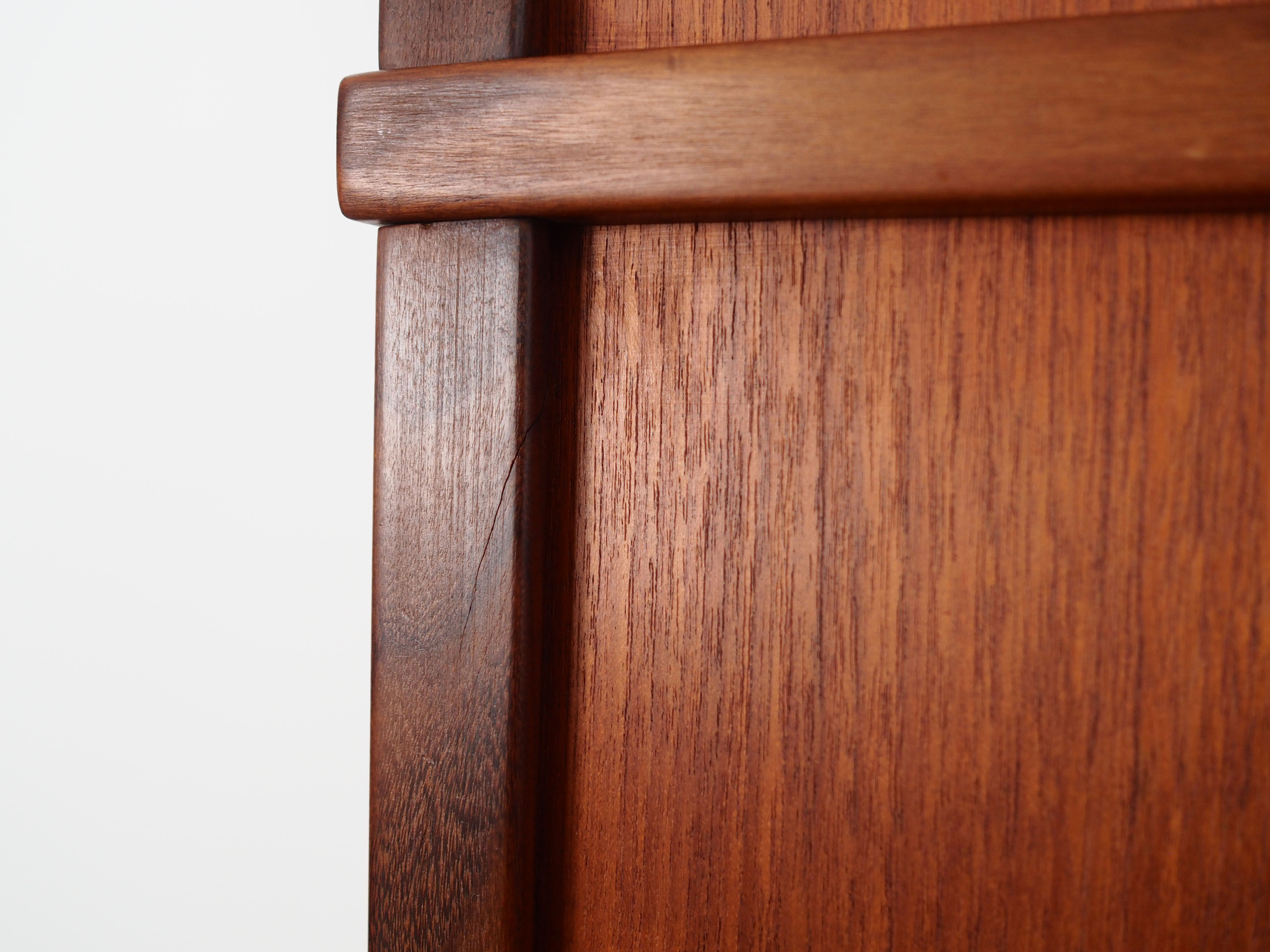 Teak wardrobe, Danish design, 1970s, production: Denmark