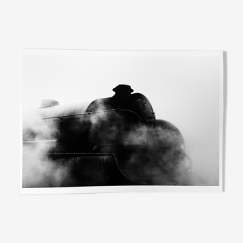 Photographie d'une locomotive à vapeur