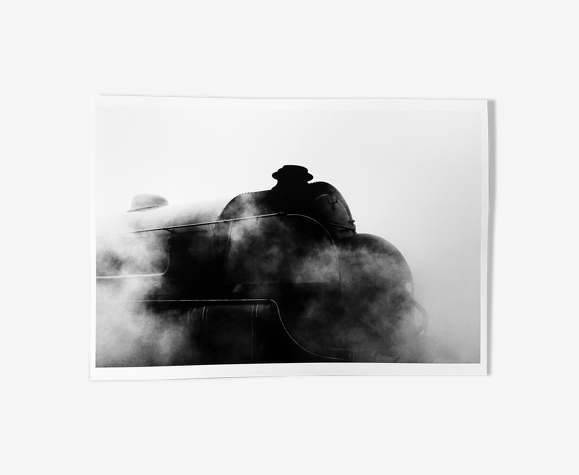 Photographie d'une locomotive à vapeur
