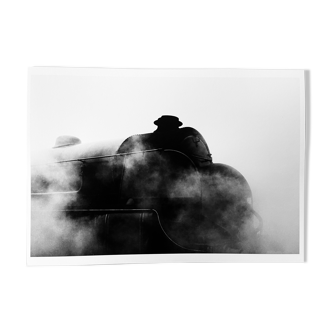 Photographie d'une locomotive à vapeur