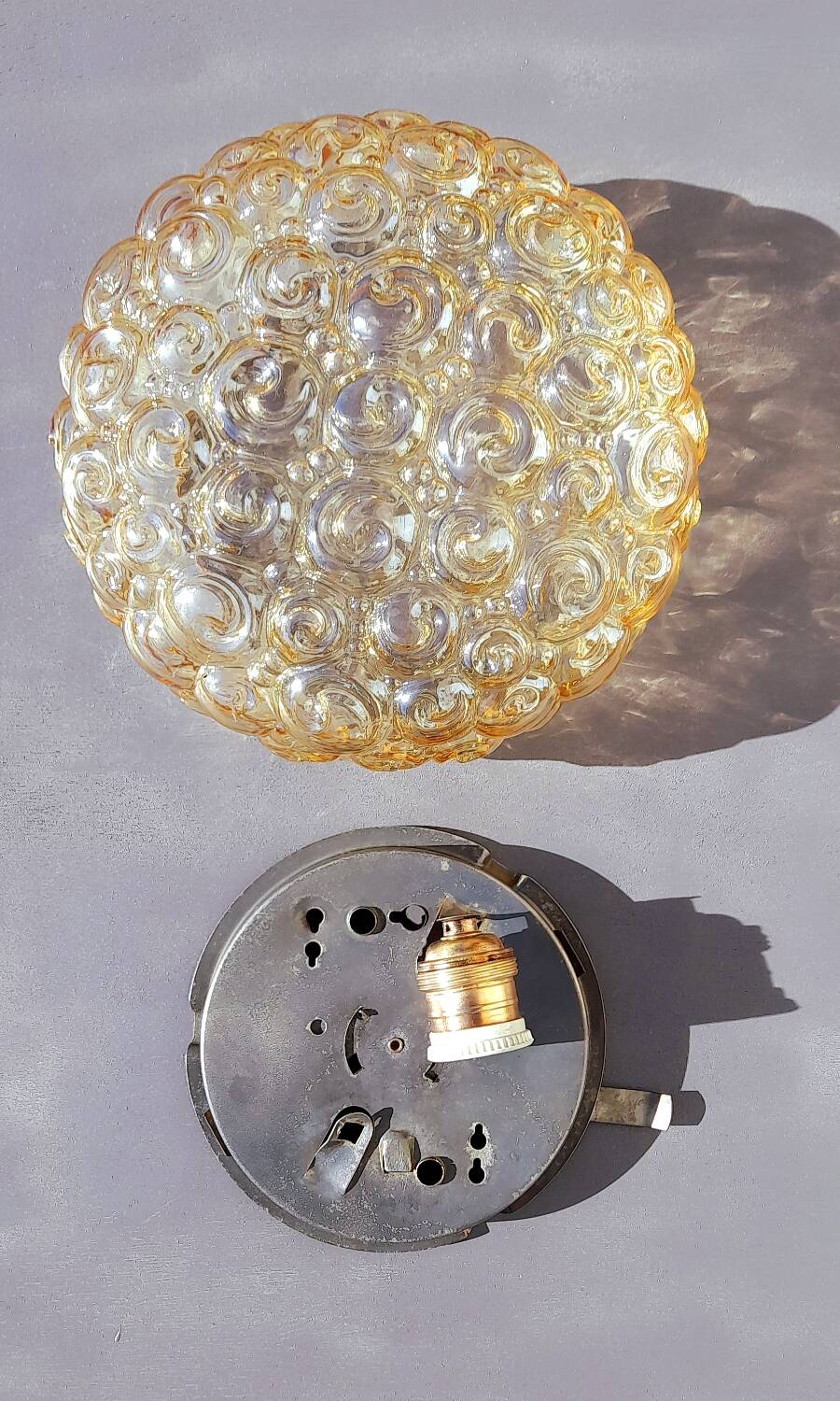 Ceiling light Helena Tynell snails 70s