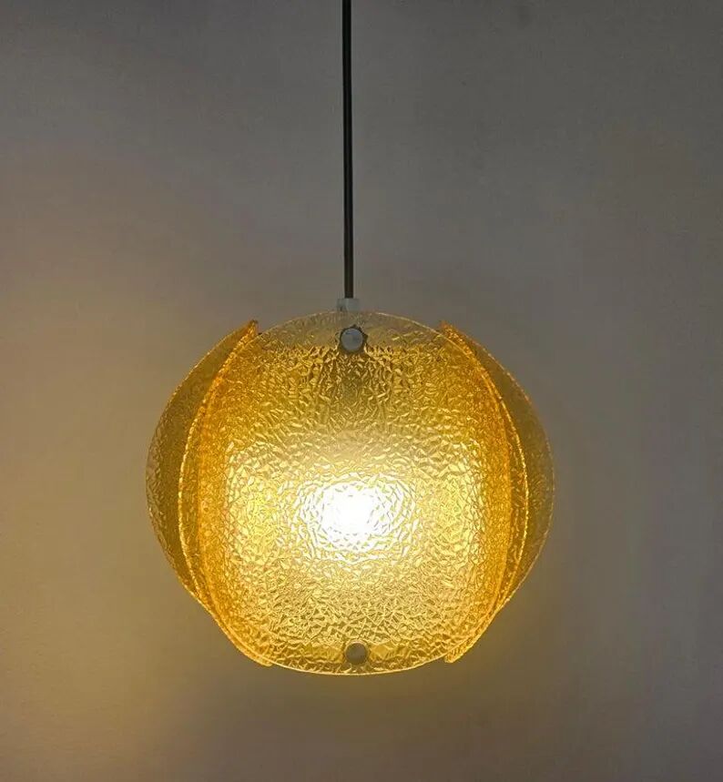 Very Rare Midcentury Glass Pendant, Germany, 1960s
