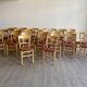 Set of 30 bistro restaurant chairs in beech wood