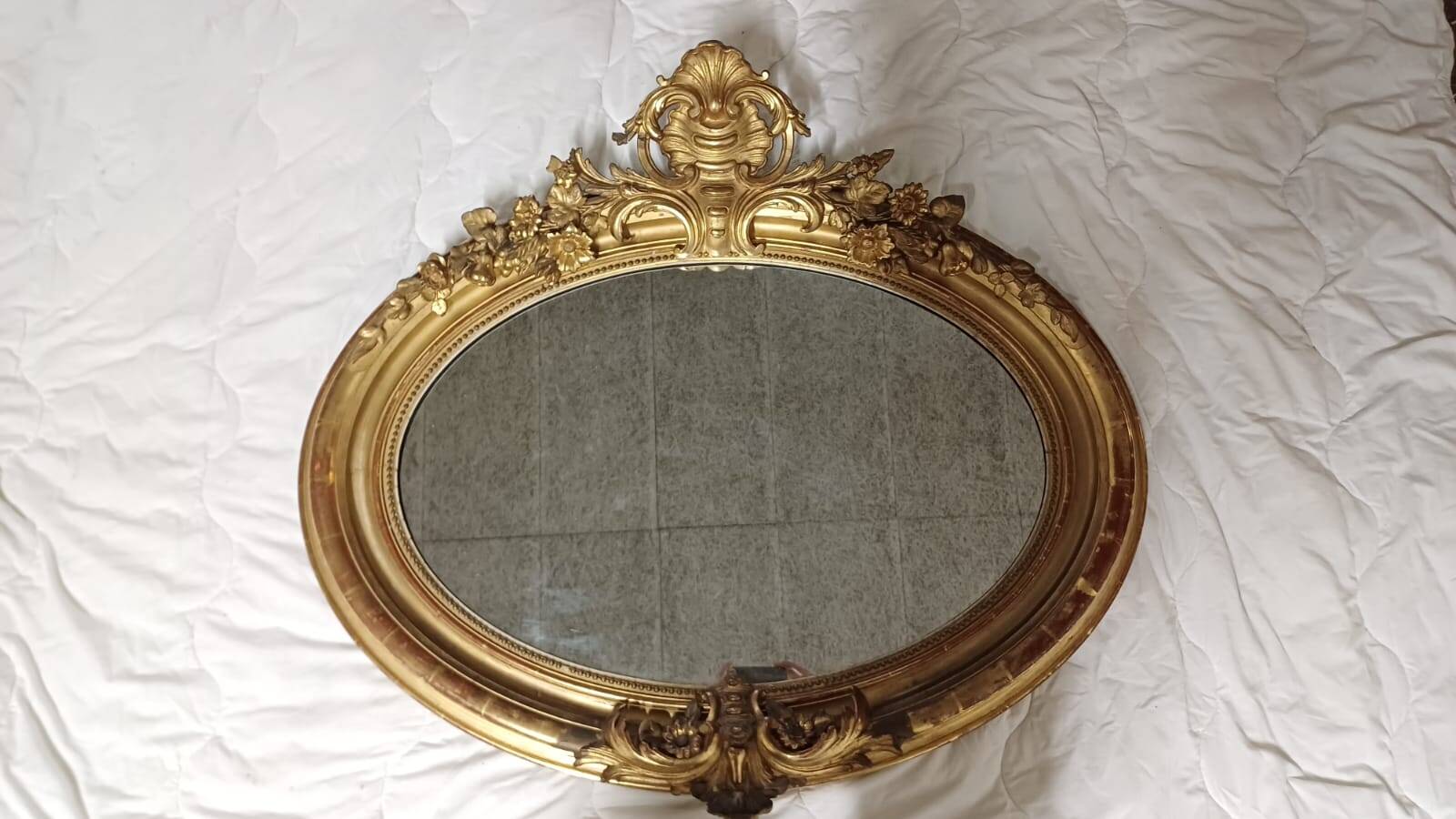 Miroir ovale Napoléon III