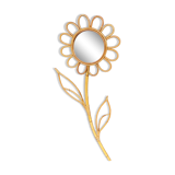 Vintage rattan mirror