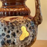 Lamp ceramic fat lava double lighting 70s