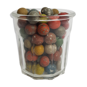 Lot de 100 billes anciennes