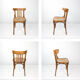 Chaise bistrot vintage en bois courbé avec dossier à barreaux