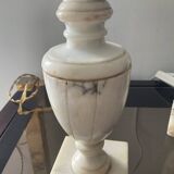 Pair of marble lamp bases from the 1950s.
