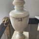 Pair of marble lamp bases from the 1950s.