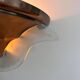 Art deco corner wall light, copper and glass, France 1930