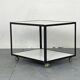 Table d'Appoint Roulante Mid-Century en Stratifié Blanc et Acier Noir par George Nelson pour Herman Miller, 1950s
