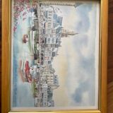 Tableau Le croisic le quai de l’aiguillon Roland Chetelat 89