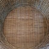Fauteuil "œuf" en rotin