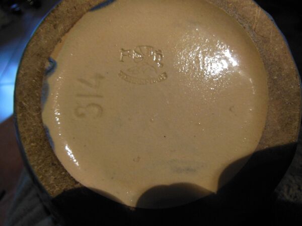 Vase céramique grès pierrefonds art deco signé au casque très grande taille !