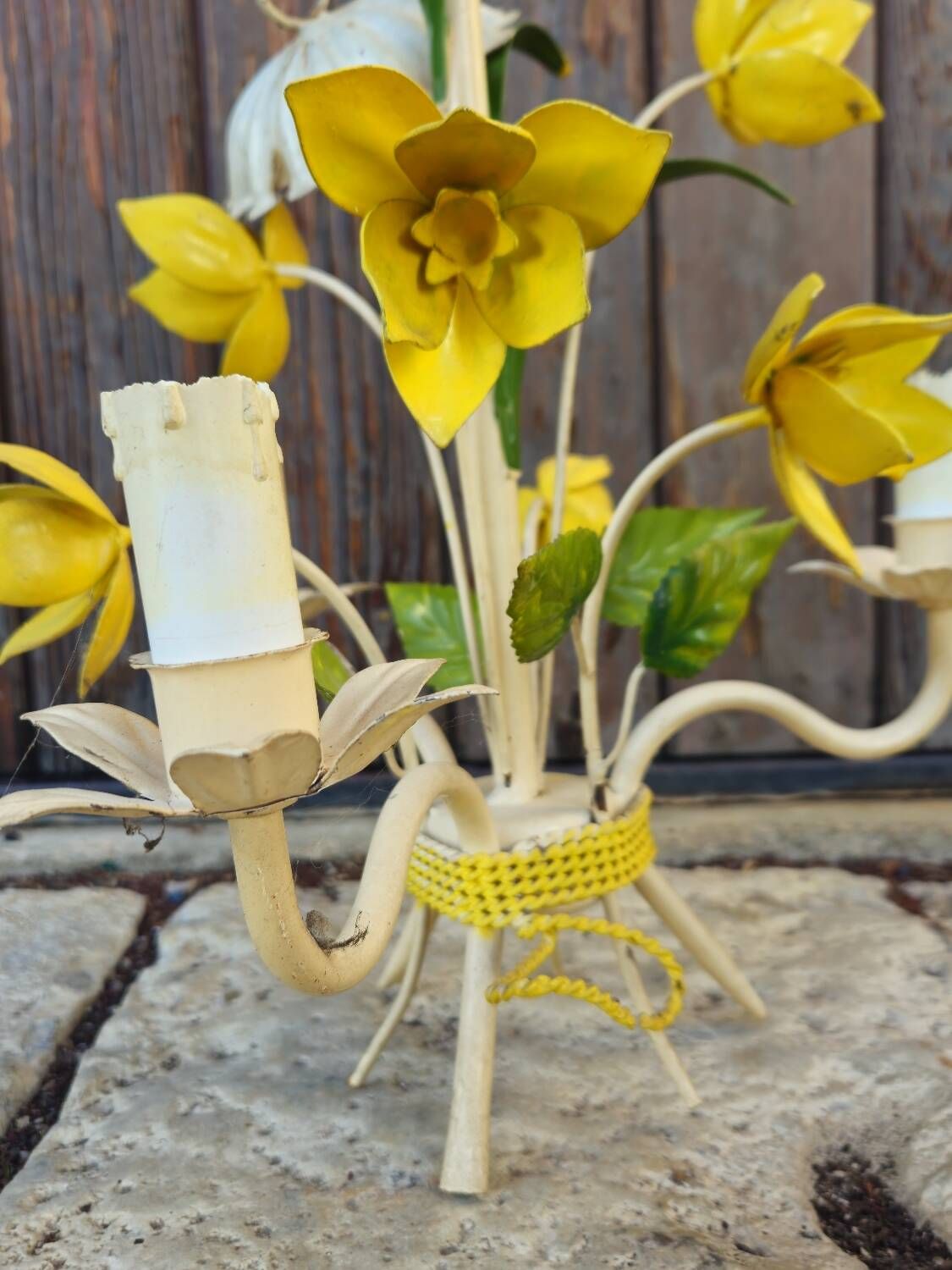 Antique hanging decoration of flowers