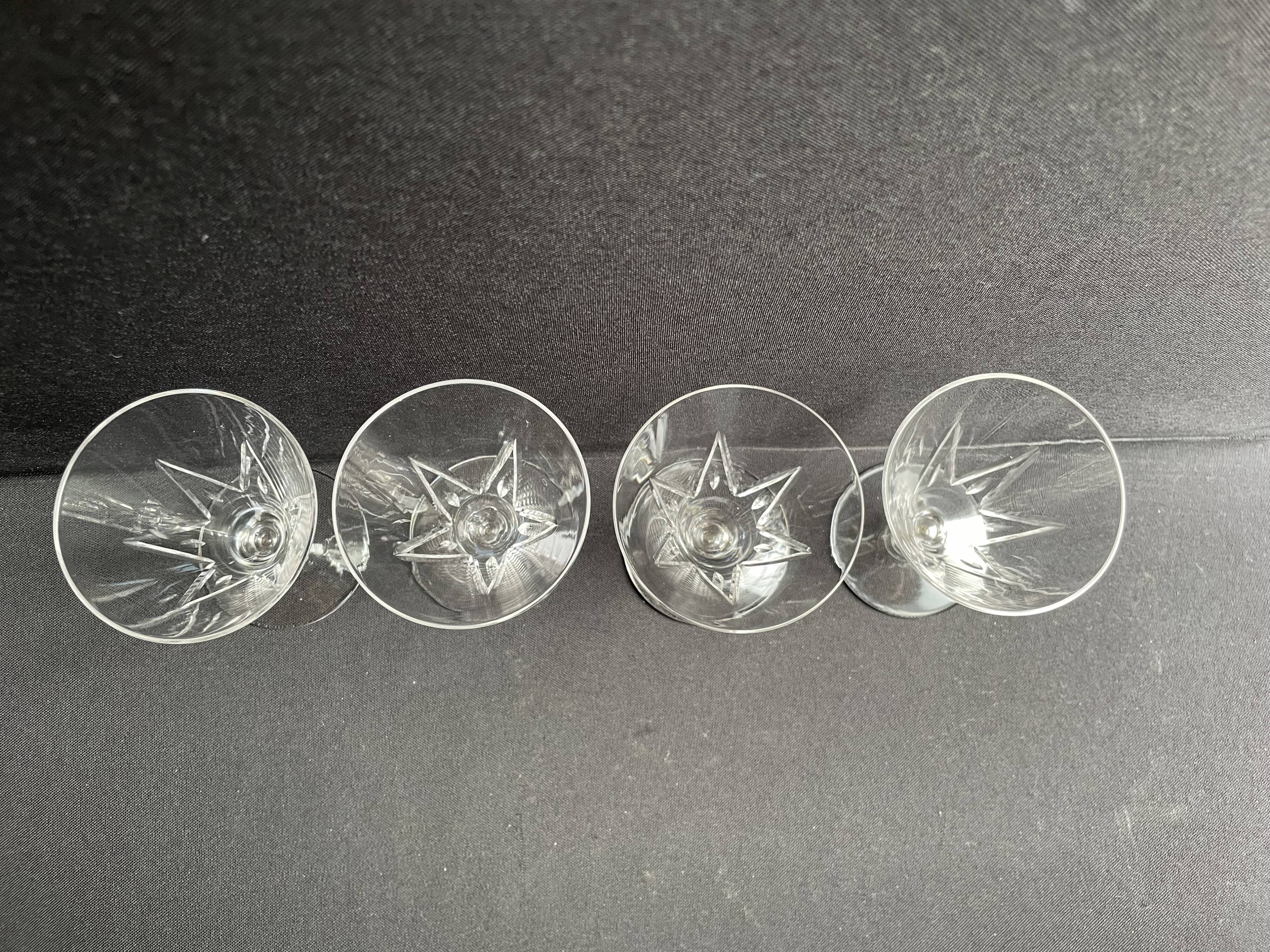 4 Wine glasses – Saint Louis Bossuet service size 10406