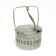 Basket sugar bowl, postmodernism, nickel-plated brass, Poland, 1960s