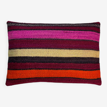 Housse de coussin kilim turc vintage, 30 x 50 cm