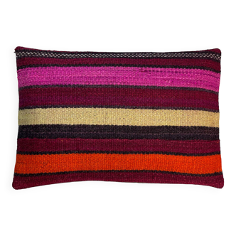 Housse de coussin kilim turc vintage, 30 x 50 cm