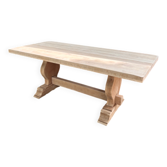 Solid oak monastery table