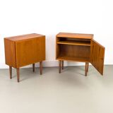 Set of 2 Danish Teak Nightstands from Omann Jun, 1960s