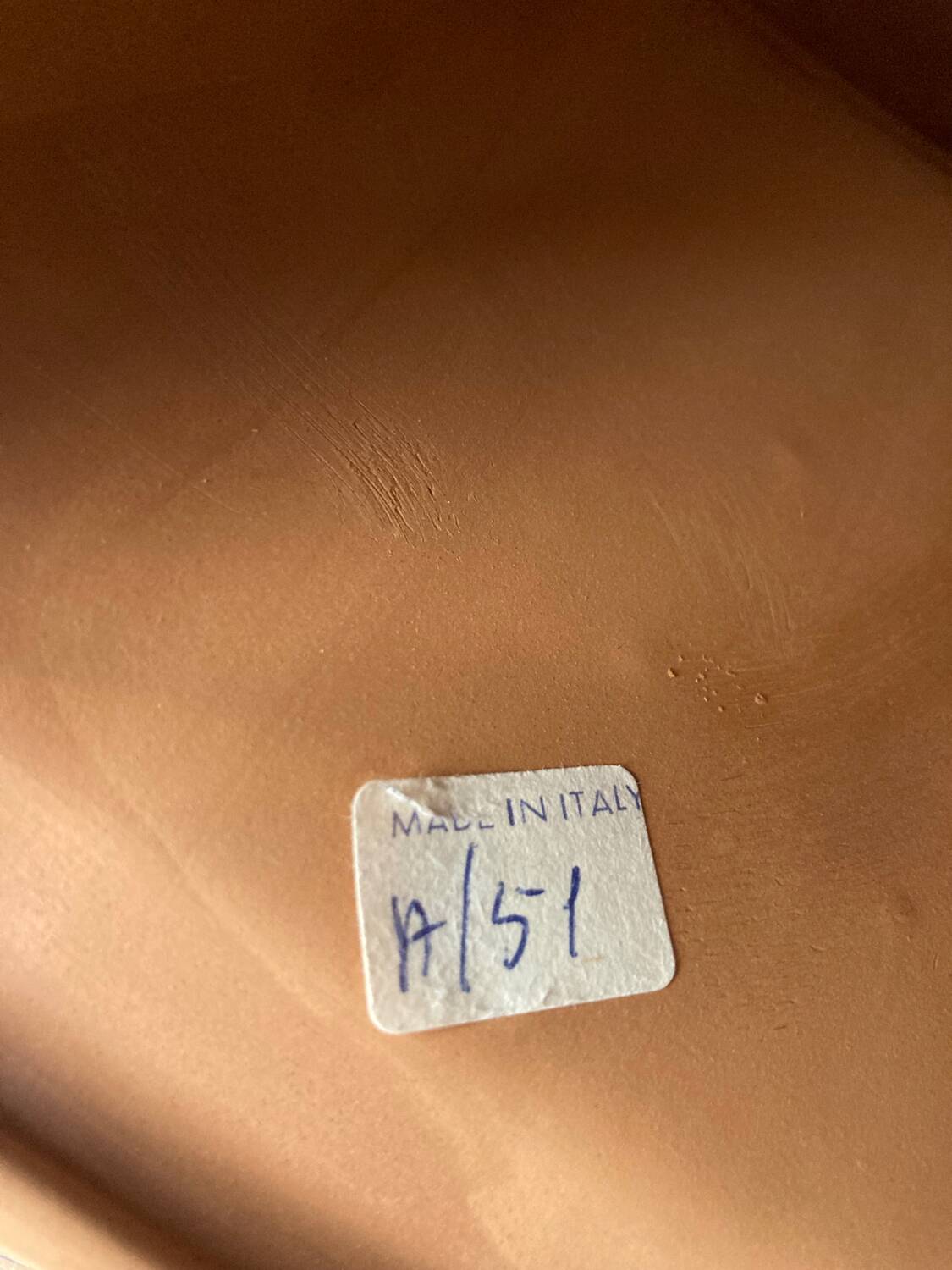 Terracotta “fruit basket” lamp base