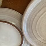 6 glazed terracotta plates 22 cm