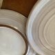 6 glazed terracotta plates 22 cm
