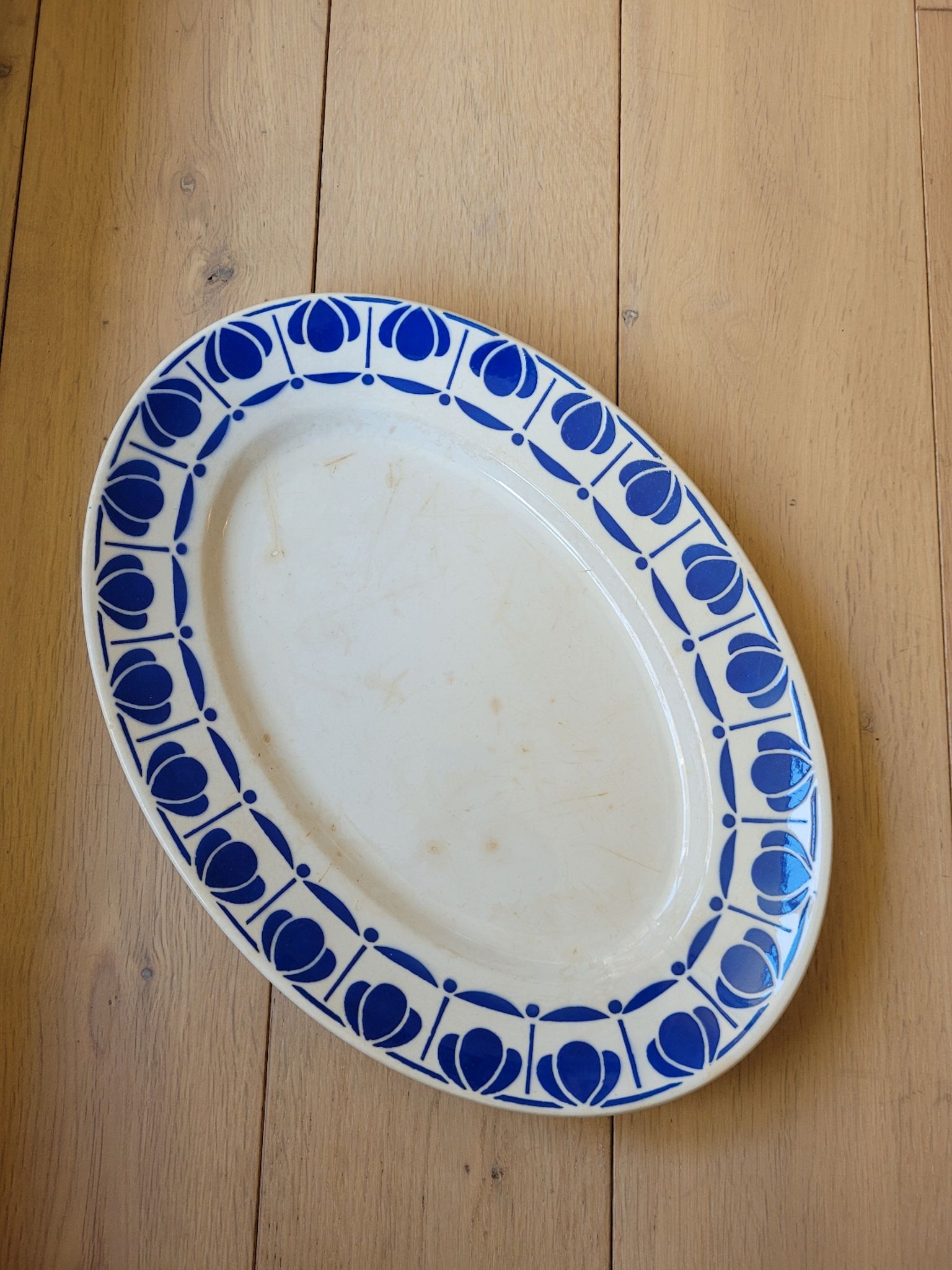 Porcelain dish Tahiti Digoin Sarreguemines
