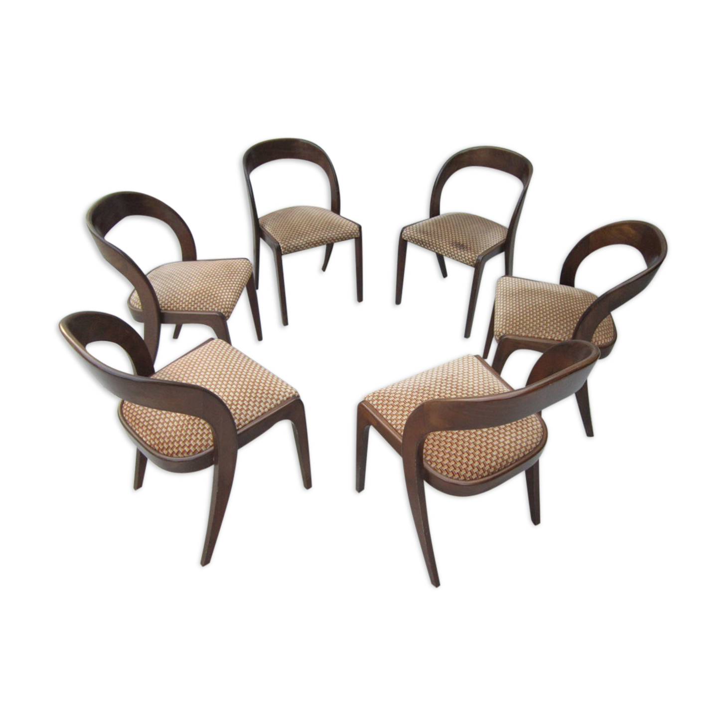 Set of 6 chairs "gondola"