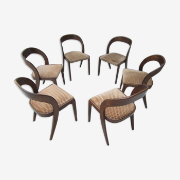 Série de 6 chaises "gondole"