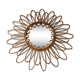 Mirror rattan vintage trains double loops 1960