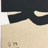 Original lithograph on cardstock, Eduardo Chilida, Untitled, 1999