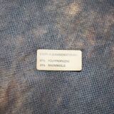 4 wooden and fabric chairs, 80s