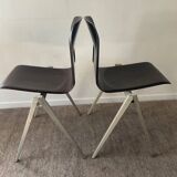Pair of Pagholz-Germany industrial chairs from the 50s-60s
