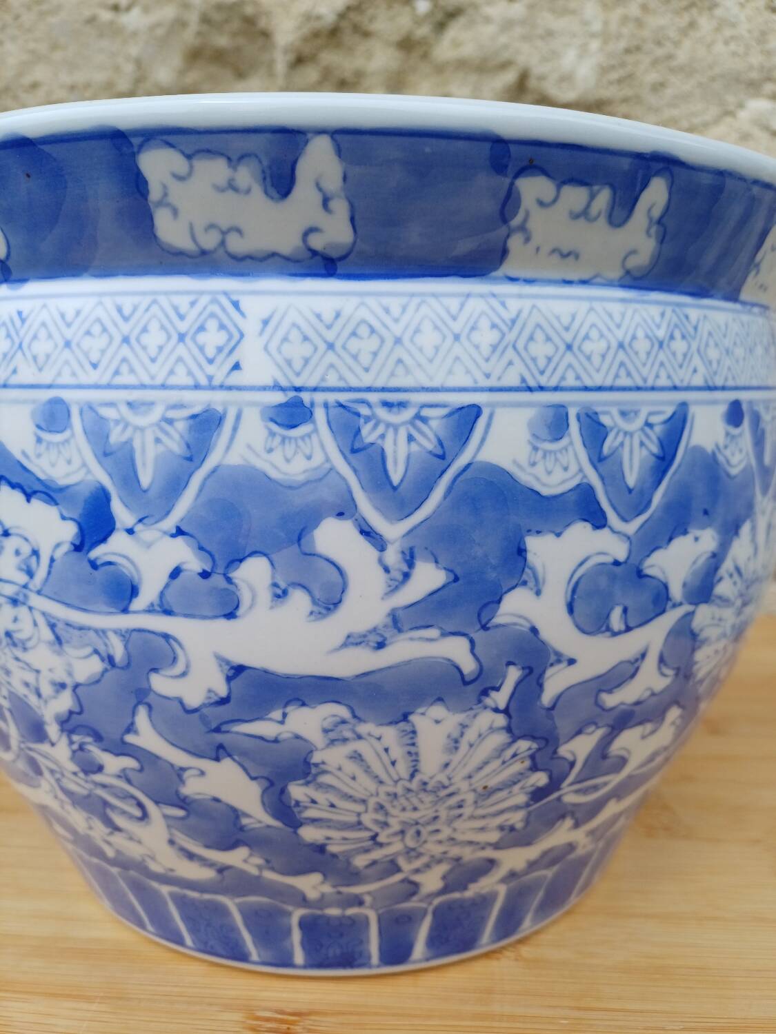 Large Chinese planter