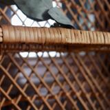 Vintage wicker and rattan