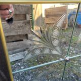 Vintage art deco cut glass bistro venetian mirror