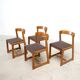 Set of four Italian dining chairs attr. to Willy Rizzo