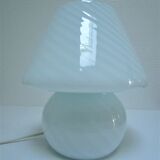 mushroom lamp vintage murano glass