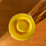 Pair of yellow vintage candy jars