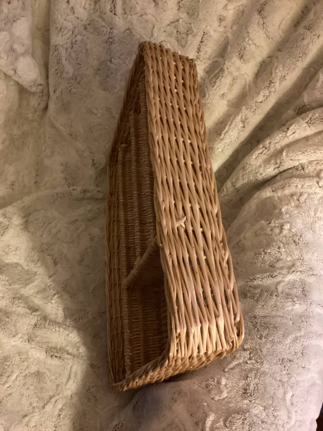Rattan basket for cutlery